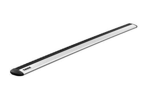 Set de 2 Bare Transversale din Aluminiu THULE WingBar EVO 135 711400, Profil Aerodinamic, Culoare Argintiu, Lungime 135 cm
