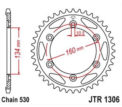 7276371M ATT PINION LANT MARE 40 DINTI JTR1306, MOTO HONDA CBR 1000 RR Fireblade