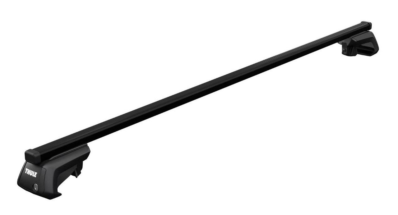 Set 2 bare transversale din oțel THULE SmartRack XT 730422, 118 cm, negru, profil pătrat, capacitate maximă 100 kg