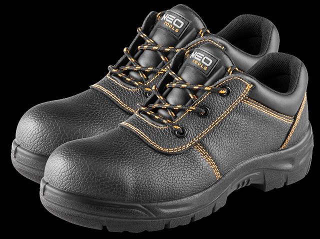 Pantofi de protecție cu vârf metalic NEO 82-160-46NEO, S1 SRC, mărimea 46, din piele, cu vârf din oțel și talpă antistatică
