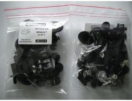 Set clipsuri montaj bară față și aripi RESTAGRAF A501216, plastic, compatibil Renault Trafic II