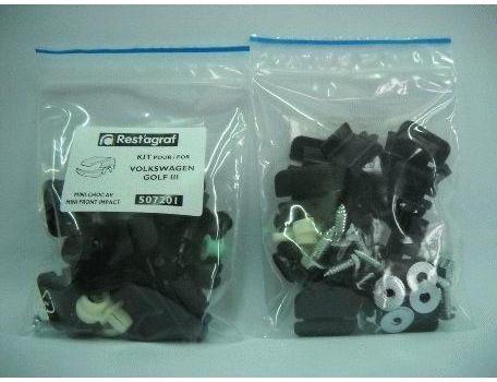 Set clipsuri montaj bara față și aripi RESTAGRAF A507201, plastic, compatibil Volkswagen Golf III