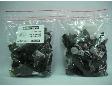 Set clipsuri montaj bara față și aripi RESTAGRAF A507208, plastic, compatibil Volkswagen Passat, 2000-2005