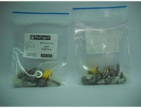 Set clipsuri pentru montaj aripă față RESTAGRAF A509304, plastic, compatibile cu Fiat Punto II, 1999-
