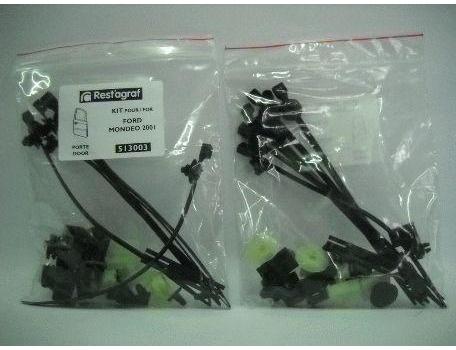 Set cleme auto pentru montaj ușă RESTAGRAF A513003, plastic, compatibile cu Ford Mondeo III, 2001