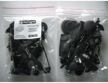 Set clipsuri de montaj ușă RESTAGRAF A517001, din plastic, compatibile cu Audi A3, model 2003-