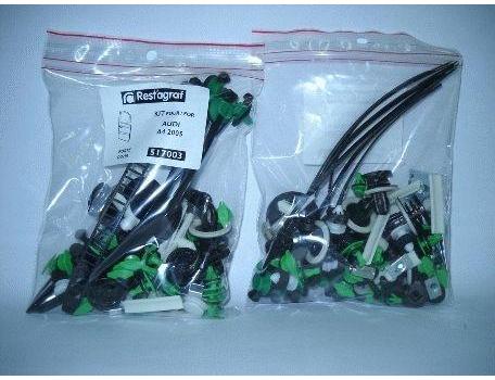 Set clipsuri pentru montaj ușă RESTAGRAF A517003, din plastic, compatibil cu Audi A4, model 2005-