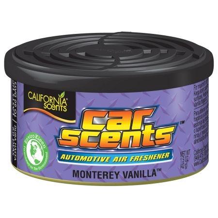 Odorizant auto tip conservă California Scents Monterey Vanilla, 42g, parfum de vanilie