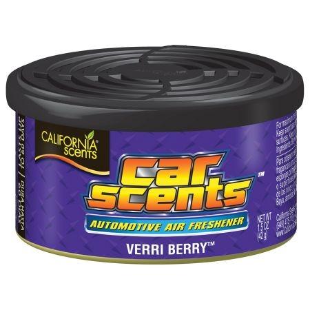 Odorizant auto California Scents Verri Berry, tip conservă, 42 grame, parfum fructe de pădure, cod CCS-12302CTMC
