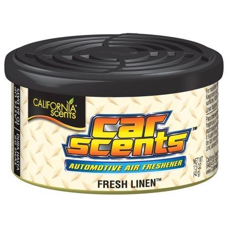 Odorizant auto tip conservă, California Scents Fresh Linen CCS-1244CTMC, 42g, parfum proaspăt