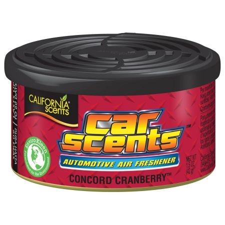 Odorizant auto tip conservă, California Scents Concord Cranberry, 42 g, parfum fructat