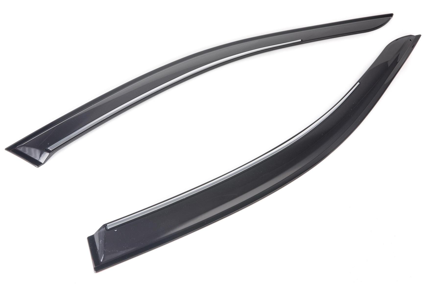 Set 2 deflectoare aer fumurii CLIMAIR CLI0033118, montare frontală, compatibile cu Audi A4, anii 2000-2008
