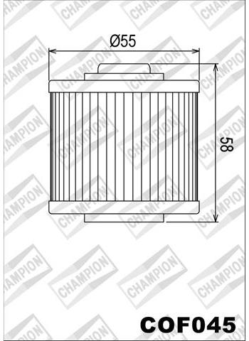 COF045 FILTRU DE ULEI PENTRU MOTO - COMPATIBIL CU CHAMPION, APRILIA, SACHS, YAMAHA, DERBI, SUZUKI, KEEWAY, MUZ
