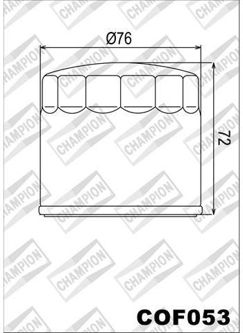 COF053 FILTRU ULEI MOTO - COMPATIBIL CU CHAMPION, CAGIVA, DUCATI, BIMOTA,