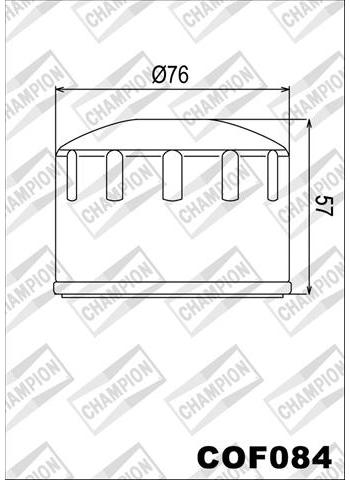 COF084 FILTRU ULEI MOTO - COMPATIBIL CU CHAMPION, APRILIA, GILERA, MALAGUTI, PIAGGIO, PEUGEOT, ADIVA