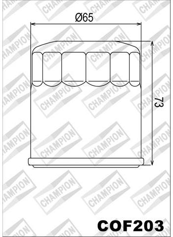 COF203 *FD FILTRU DE ULEI PENTRU MOTO - COMPATIBIL CU CHAMPION, KAWASAKI, YAMAHA, HONDA, POLARIS