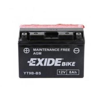 Baterie moto EXIDE Fără Întreținere EBYT9B-BS, 12 V, 8 Ah, 110 A Curent de Pornire