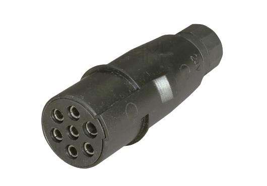 Stecher auto cu 7 pini MVM EPS014, tip N, 24 V, plastic