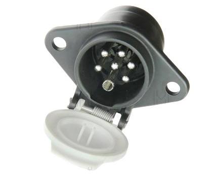 Priză auto 7 pini MVM EPS017, tip S, 24V, plastic