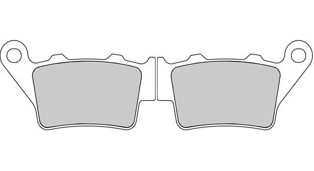 Set plăcuțe de frână Eco Friction Moto - Ferodo Racing FDB2005EF