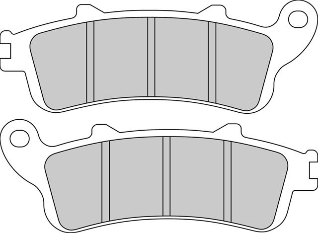Set Plăcuțe Frână Organice Moto FDB2075P - Ferodo Racing, compatibile cu Honda și Peugeot