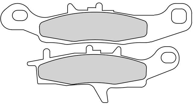 Set Plăcuțe Frână Sinterizate Off-Road Moto FDB2188SG - Ferodo Racing, Kawasaki KVF, KFX