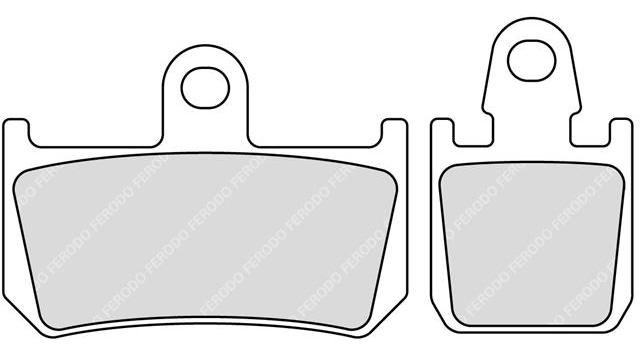 Set Plăcuțe Frână Sinterizate Moto FDB2217ST - Ferodo Racing, Compatibil cu Yamaha MT, V-Max, YZF-R1