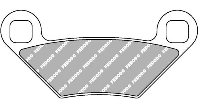 Set Plăcuțe de Frână Sinterizate Off Road ATV FDB2276SG - Ferodo Racing, Polaris Sportsman, Hawkeye, Scrambler