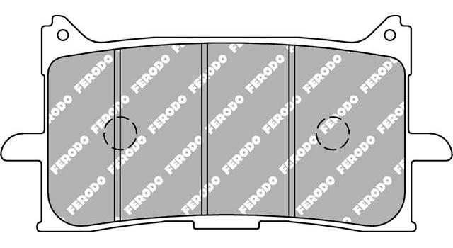 Set plăcuțe frână sinterizate moto FDB2294ST - Ferodo Racing, compatibile cu Honda CB, CBR, CRF, X-ADV