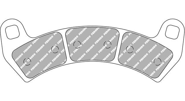 Set Plăcuțe Frână Sinterizate Off Road FDB2298SG - Ferodo Racing, Polaris RZR 2014-2022