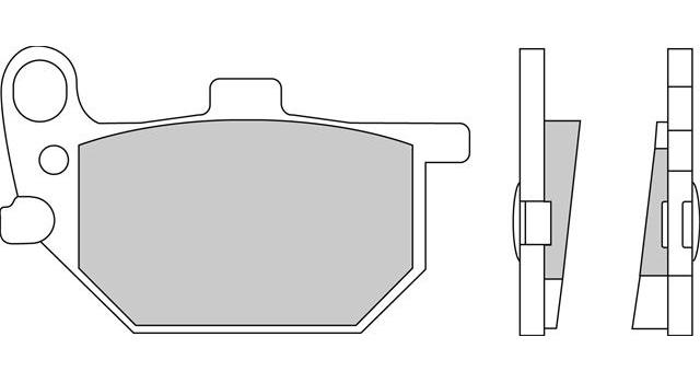 Set Plăcuțe Frână Organice Moto FDB247P - Ferodo Racing, pentru Yamaha XS, XV (1980-1987)