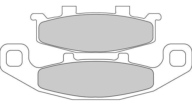 Set Plăcuțe Frână Organice Moto FDB481P - Ferodo Racing, compatibil Kawasaki, Suzuki