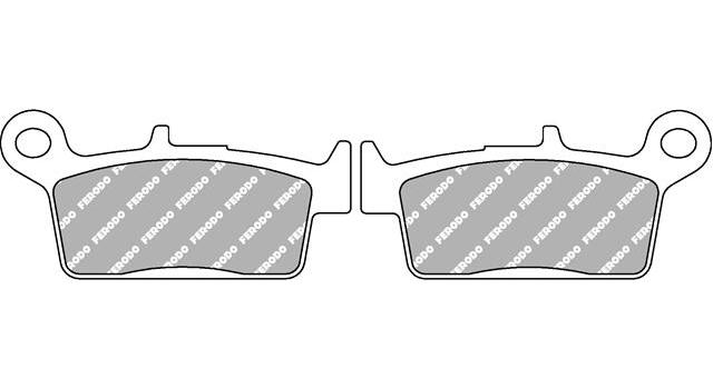 Set Plăcuțe Frână Organice Moto FDB539P - Ferodo Racing, Compatibil cu Yamaha, Honda, Peugeot, Suzuki, Husqvarna, GasGas