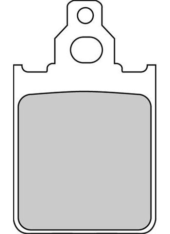 SET PLĂCUȚE DE FRÂNĂ ORGANICE MOTO FDB784AG - FERODO RACING, ITALJET, LML
