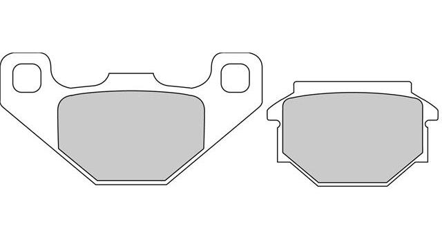 Set Plăcuțe Frână Organice Moto FDB828P - Ferodo Racing, compatibil cu Aprilia, Gilera, Sachs, Fantic, HMRacing