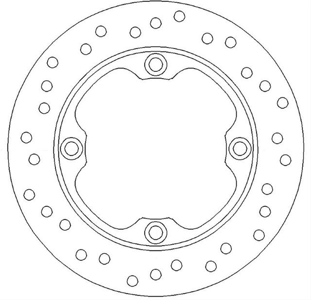 FMD0014R Disc Frână Moto - Ferodo Racing, compatibil cu Honda, Triumph