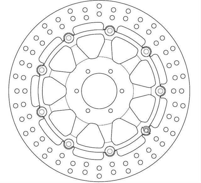 Disc frână moto FMD0128RX - Ferodo Racing, compatibil cu Honda CBR, CB