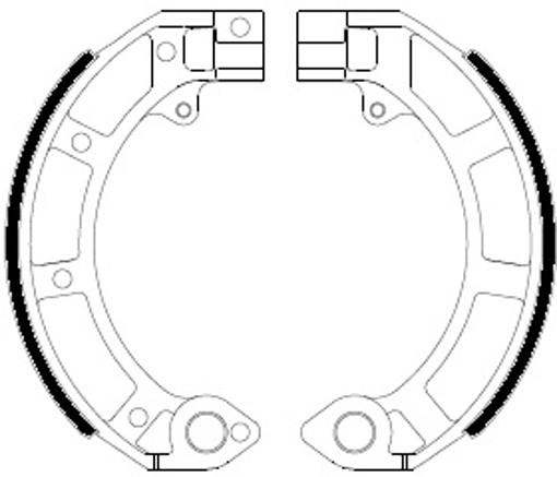 Set Saboti Frana Moto - Ferodoracing, compatibil cu Vespa PX, LML Star FSB874