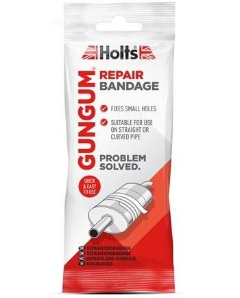 Bandaj de reparare pentru toba de eșapament HOLTS Gun Gum GG8SKRA, alb