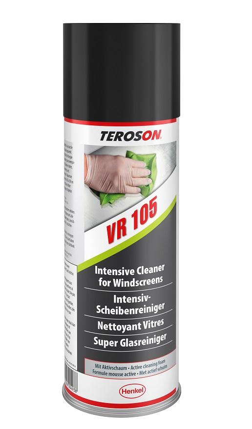 Spray spumă de curățat TEROSON VR 105, recipient de 500 ml, pentru geamuri, tapițerii și suprafețe din plastic.