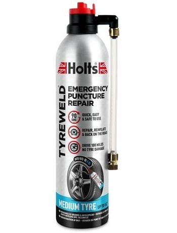 Spray pentru reparații anvelope HOLTS TYREWELD Emergency Puncture Repair HREP0054A, 400 ml, compatibil cu roți de până la 16 inch