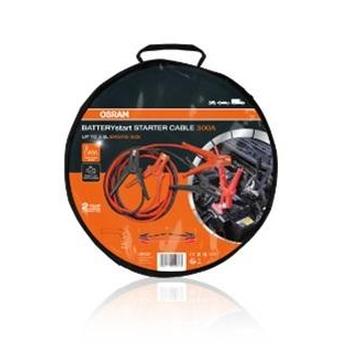 Set 2 cabluri de pornire auto OSRAM OSC160, 6/12V, 300A, lungime 3m, secțiune 16mm, cu cleme crocodil izolate
