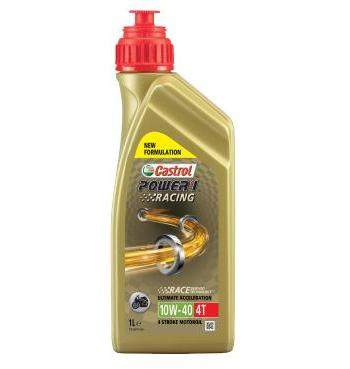 Ulei motor sintetic pentru 4 timpi CASTROL POWER 1 RACING 4T 10W40, 1 litru, cod 14E94A