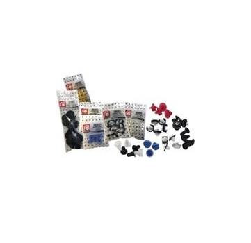 Set clipsuri auto din plastic RESTAGRAF S3078, cu cutie de depozitare și set pene din plastic cadou
