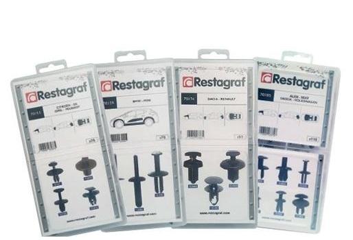 Set nituri auto din plastic negre RESTAGRAF S3105