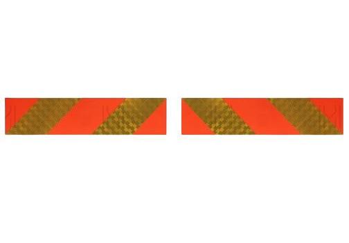 Set 2 plăcuțe reflectorizante autoadezive MVM VEM004/S, 565 x 132 mm
