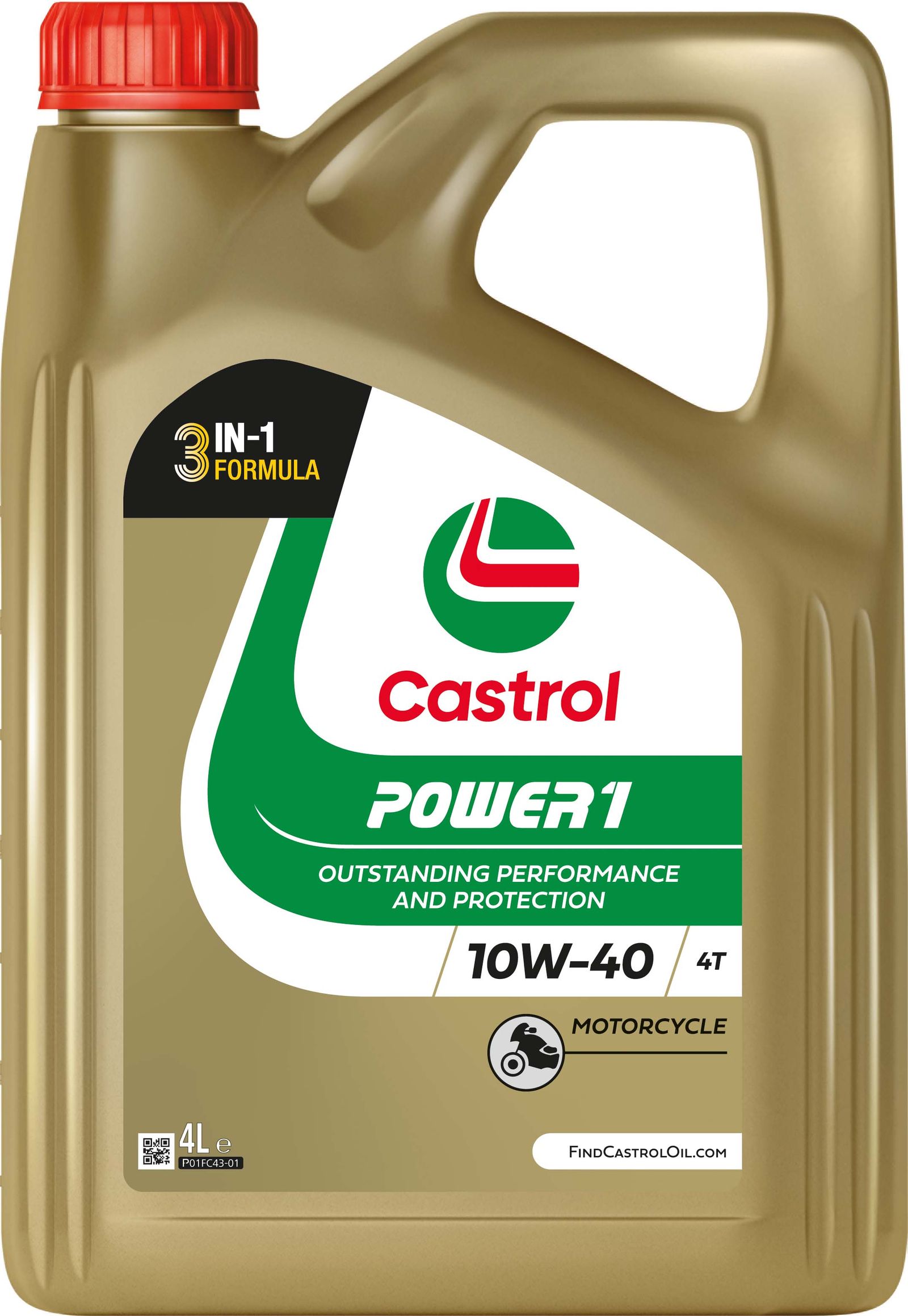 Ulei de Motor Semisintetic Castrol POWER1 4T 10W-40, 4 Litri