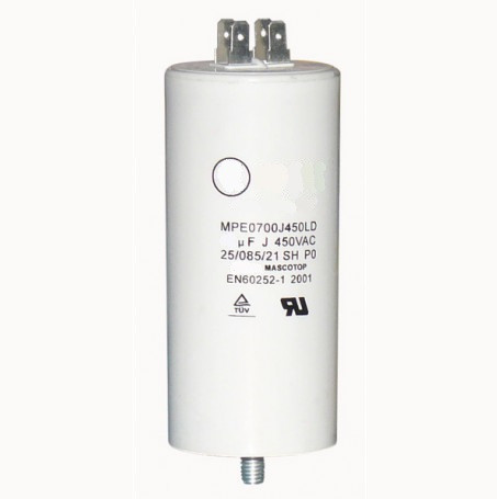 Condenzator de pornire motor electric CD60 (450V 250uF) cu conectori