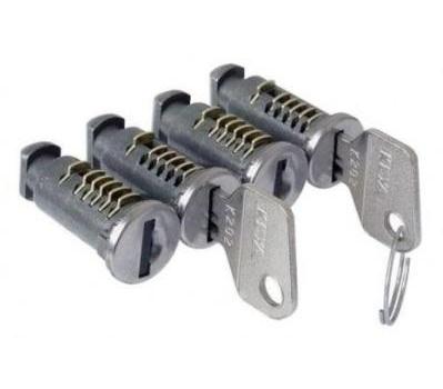 Set de 4 butuci cu cheie CRUZ CZ932-014 pentru încuietori antifurt