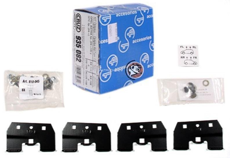 Kit de montaj CRUZ Optiplus CZ935-054 pentru bare transversale portbagaj, compatibil cu Audi A4 (2001-2008) și Seat EXEO